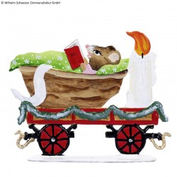 Kersttrein - wagon met muis